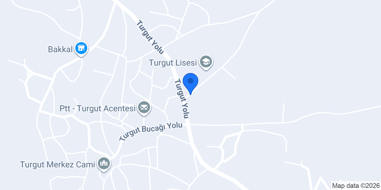 Turgut Belediyesi konumu