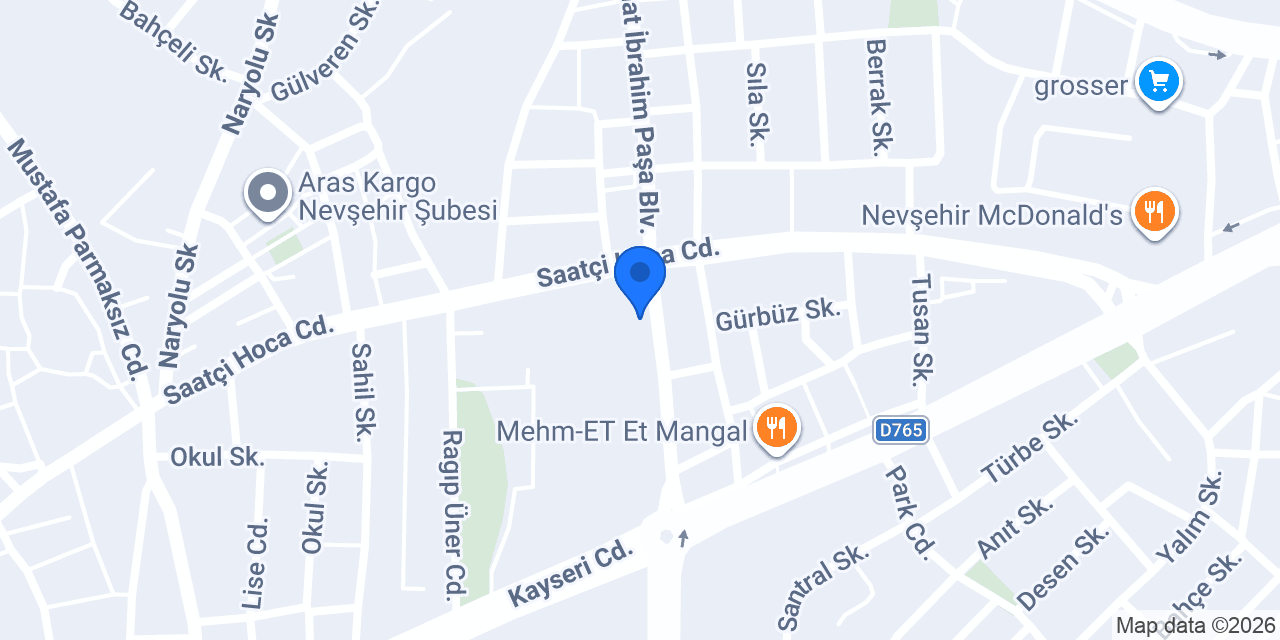 İNCİ HOTEL KAPADOKYA konumu