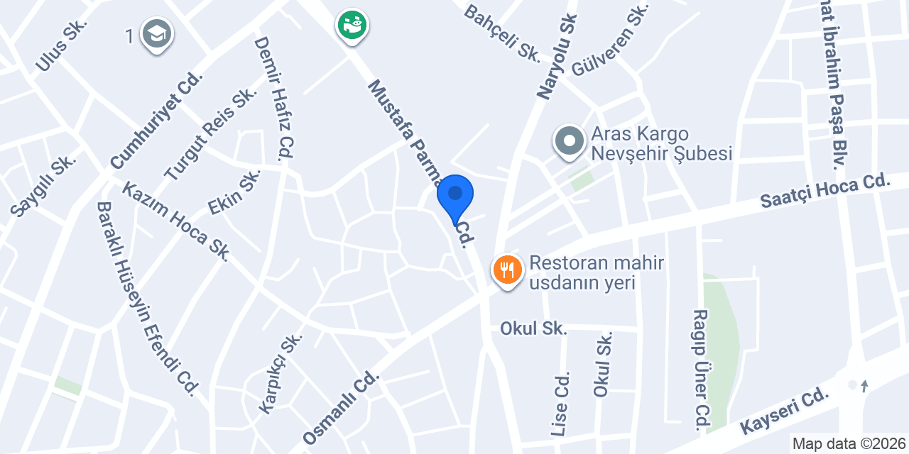 Kapadokya Mühendislik konumu