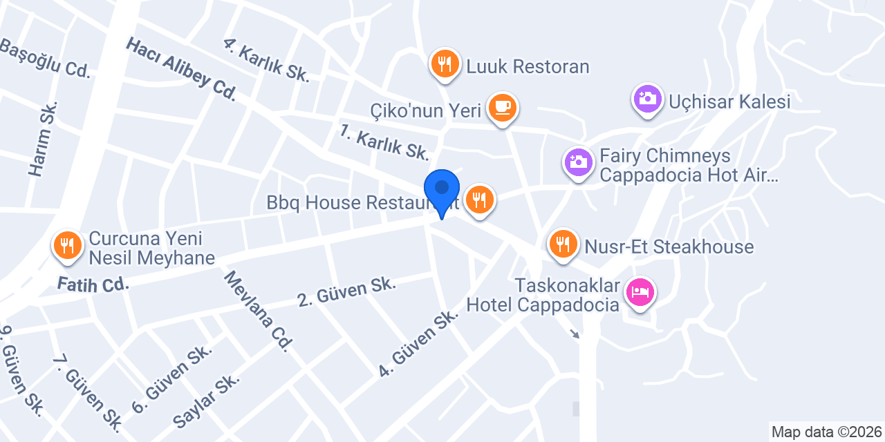 Fırın Express Uçhisar konumu