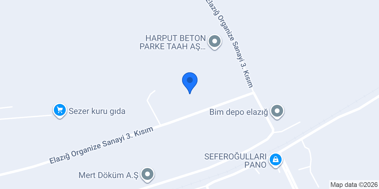 Karaca Harput Kireç Merkez konumu