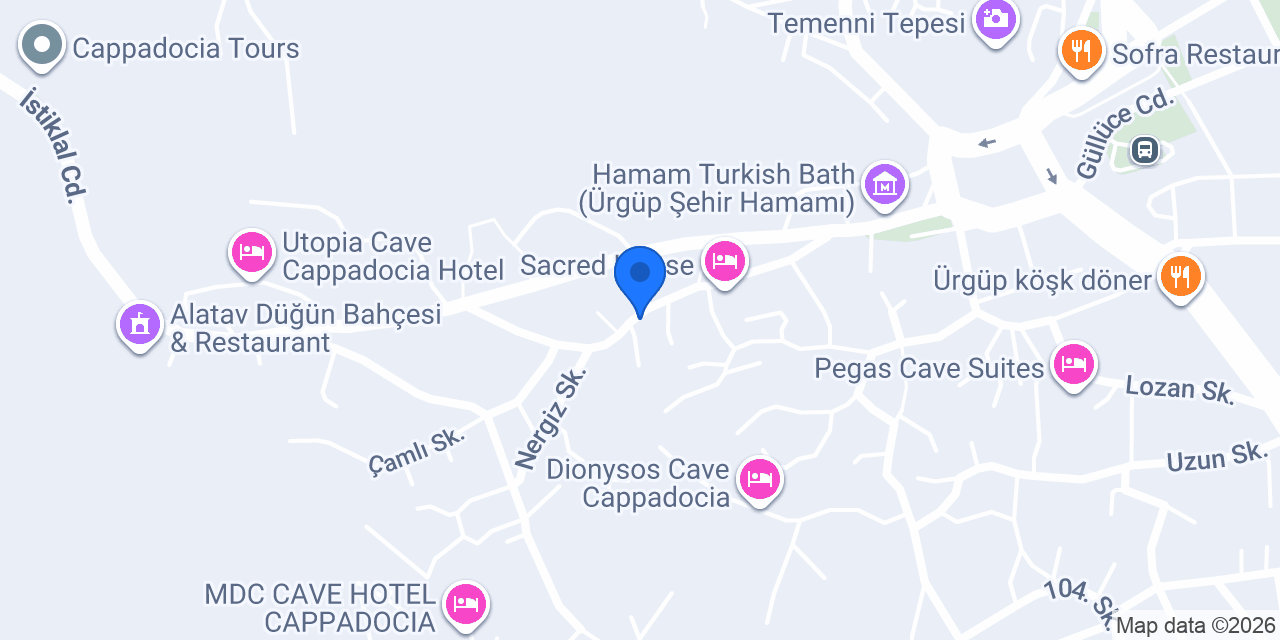 Sandık Cave Hotel konumu