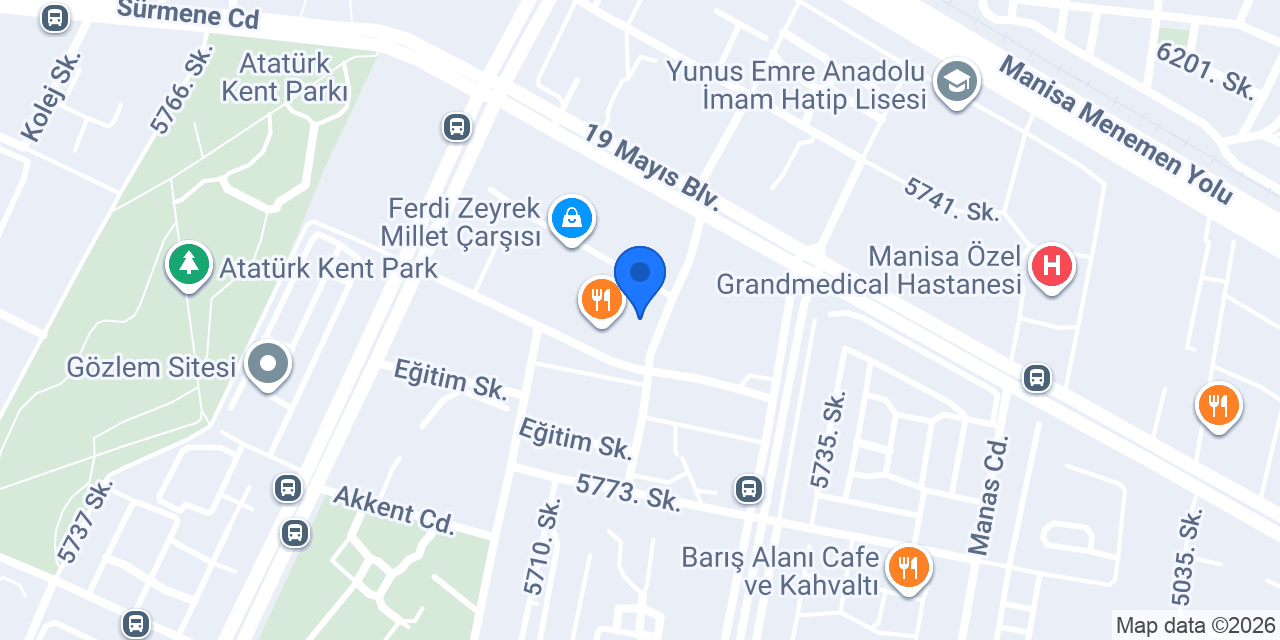 Kahve Aşkına 45 Park AVM konumu