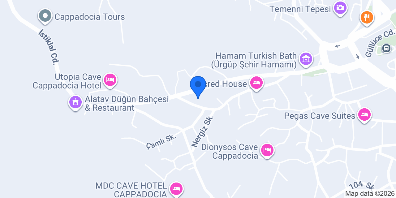 Kemerhan Cave Suites konumu