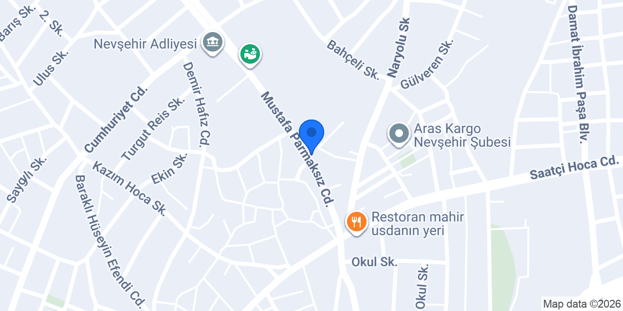 Kayseri tuğra pide lahmacun konumu