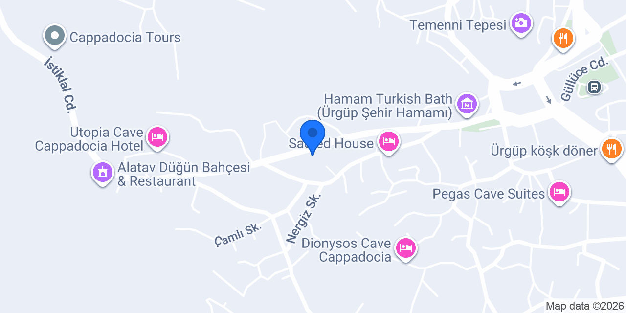 Kapadokya Balon Turu konumu