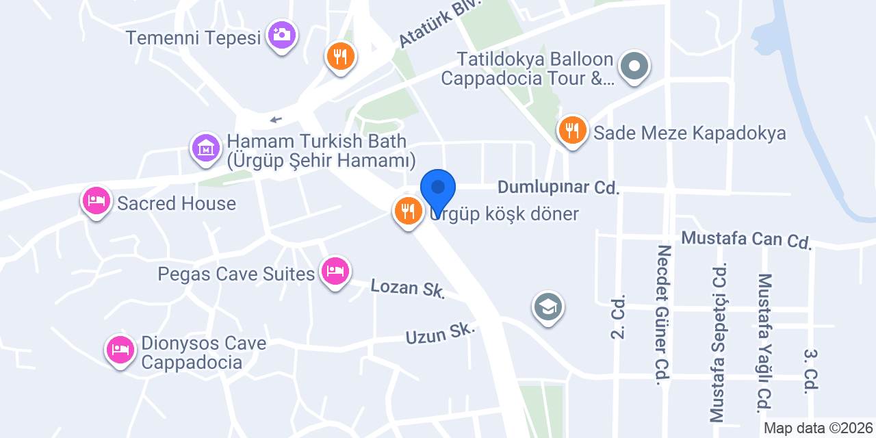 ÜRGÜP TAKSİ konumu