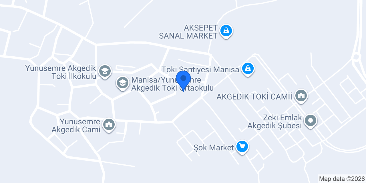 AKGEDİK TESİSAT konumu