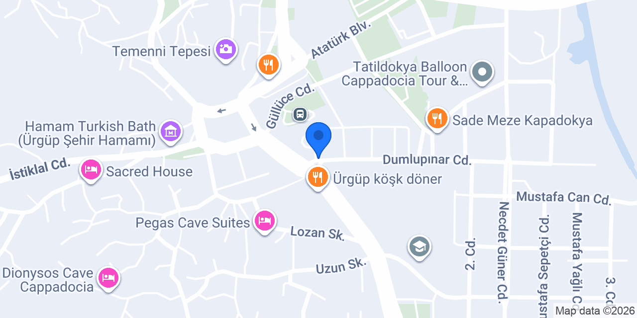 Urgup Et Pazari konumu