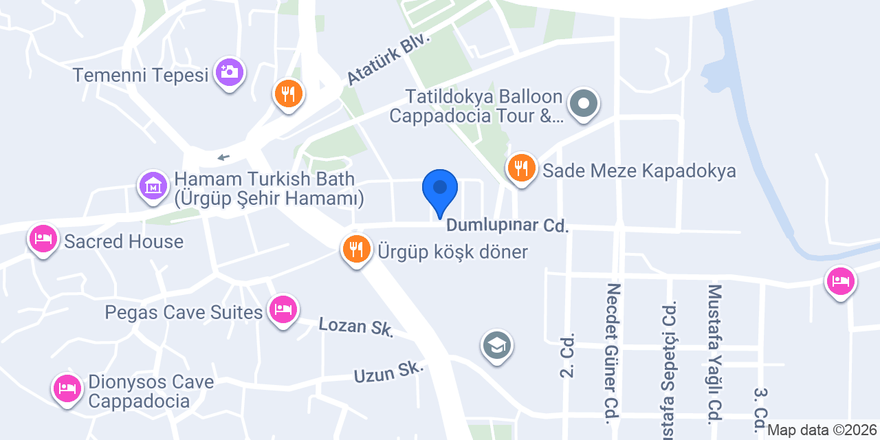 Ürgüp Emlak konumu