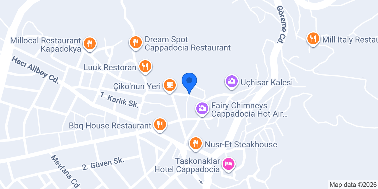 Cappadocia Senza Restaurant konumu