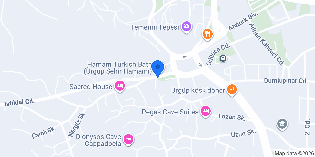 Orion Cave Hotel Ürgüp konumu