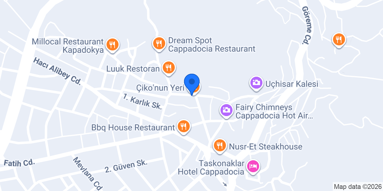 Karlık Teras cafe konumu