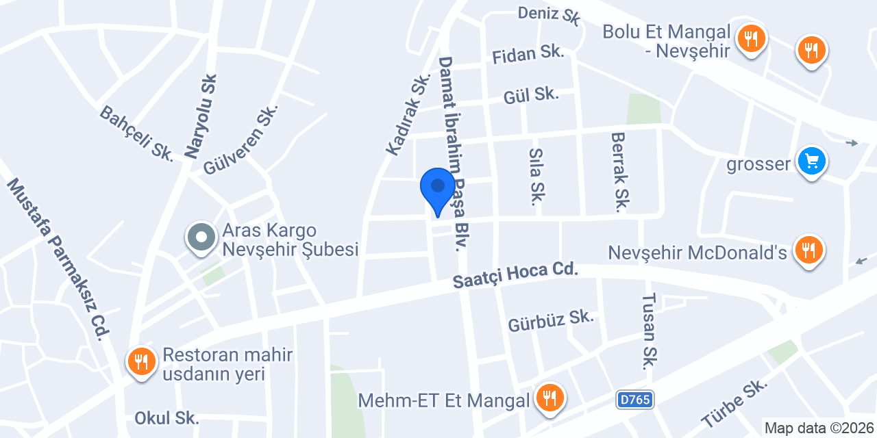 Yurtiçi Kargo Nevşehir konumu