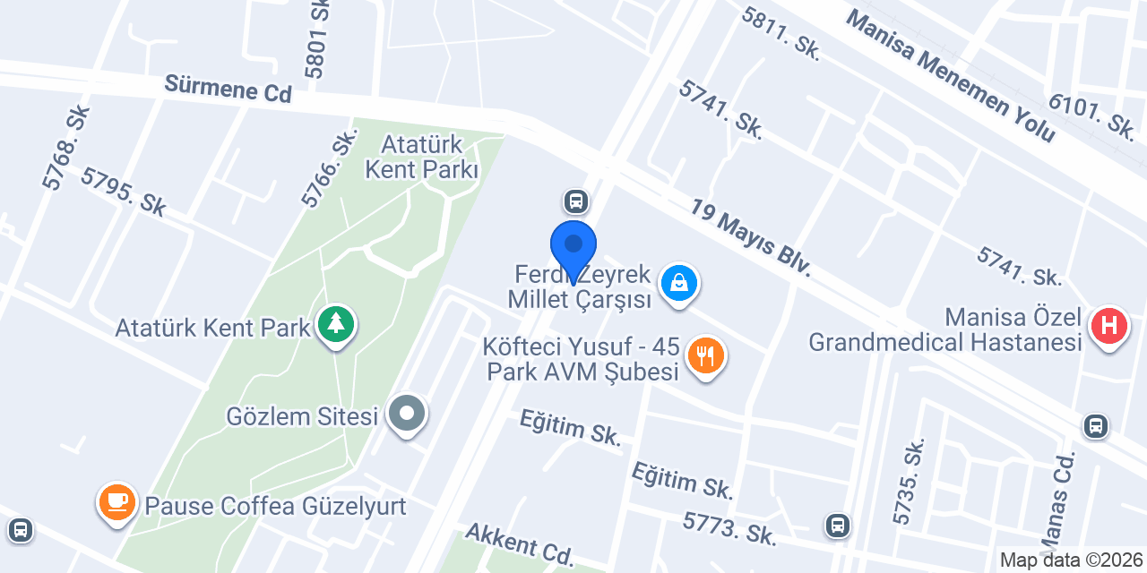 MANİSA PANSİYON konumu