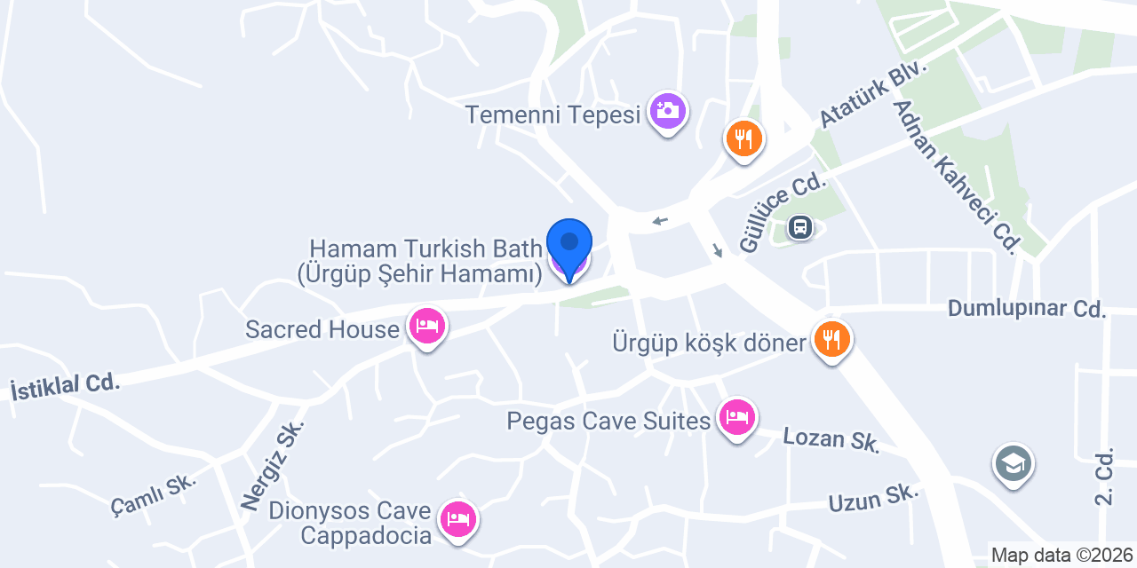 Hamam Turkish Bath (Ürgüp Şehir Hamamı) konumu