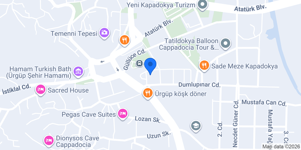 Ürgüp Pamir Veteriner Kliniği konumu