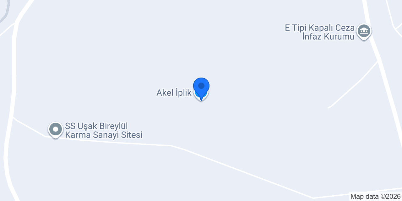 Uşak Hilal Mensucat konumu