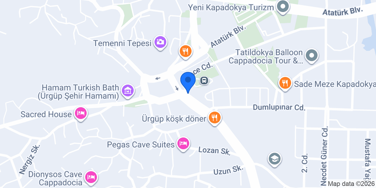 Köftedokya Ürgüp konumu
