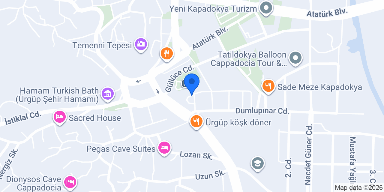 Efe Rent a Car - Ürgüp konumu