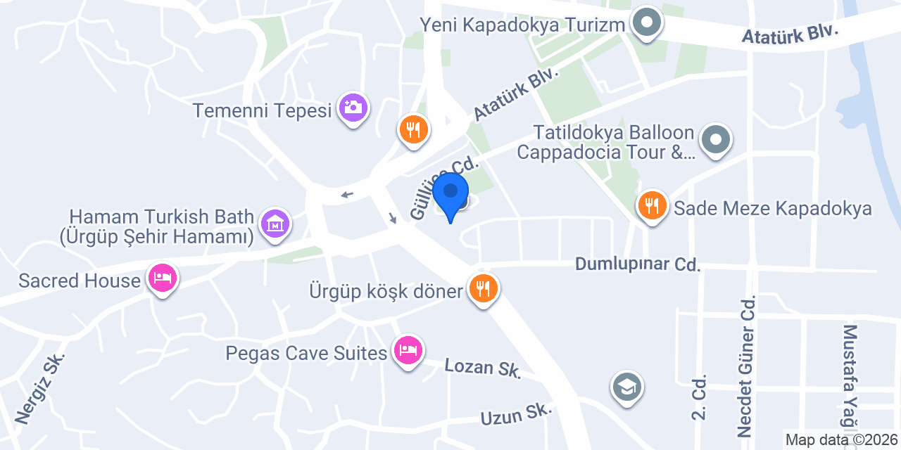 Ürgüp Seyahat konumu