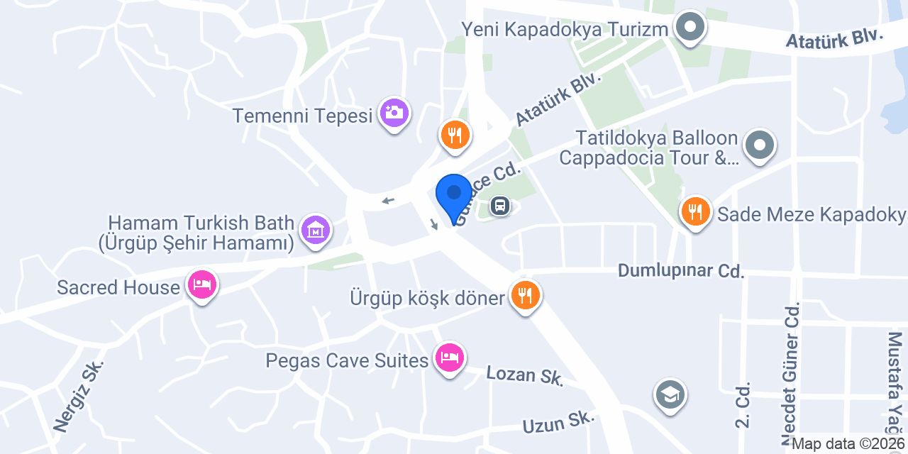 Ürgüp Çilingir konumu