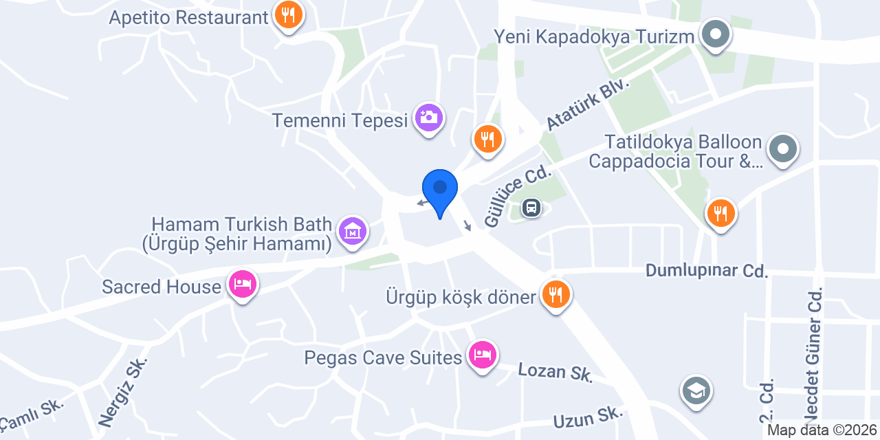 Ürgüp Antep Sofrası | Testi Kebap & Pide konumu