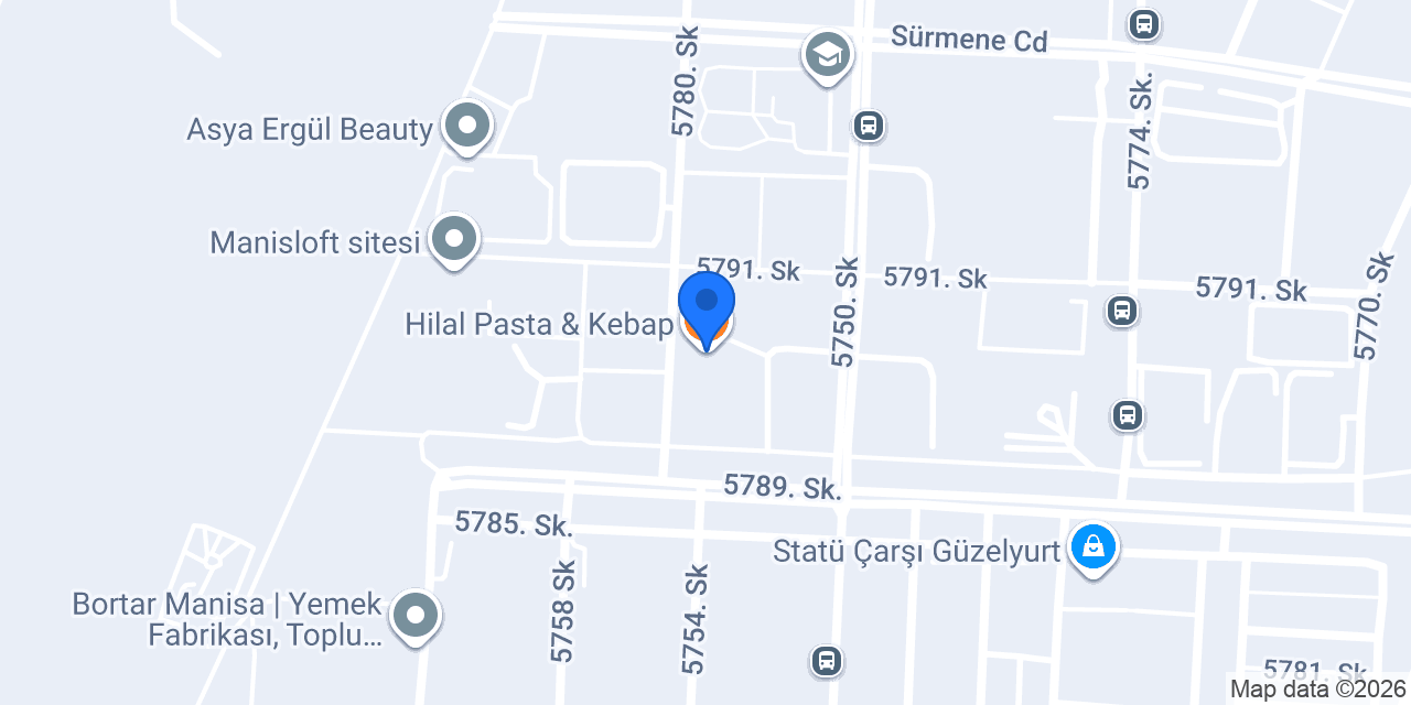 Hilal Pasta & Kebap konumu
