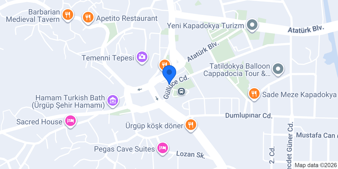 Komagene Ürgüp konumu