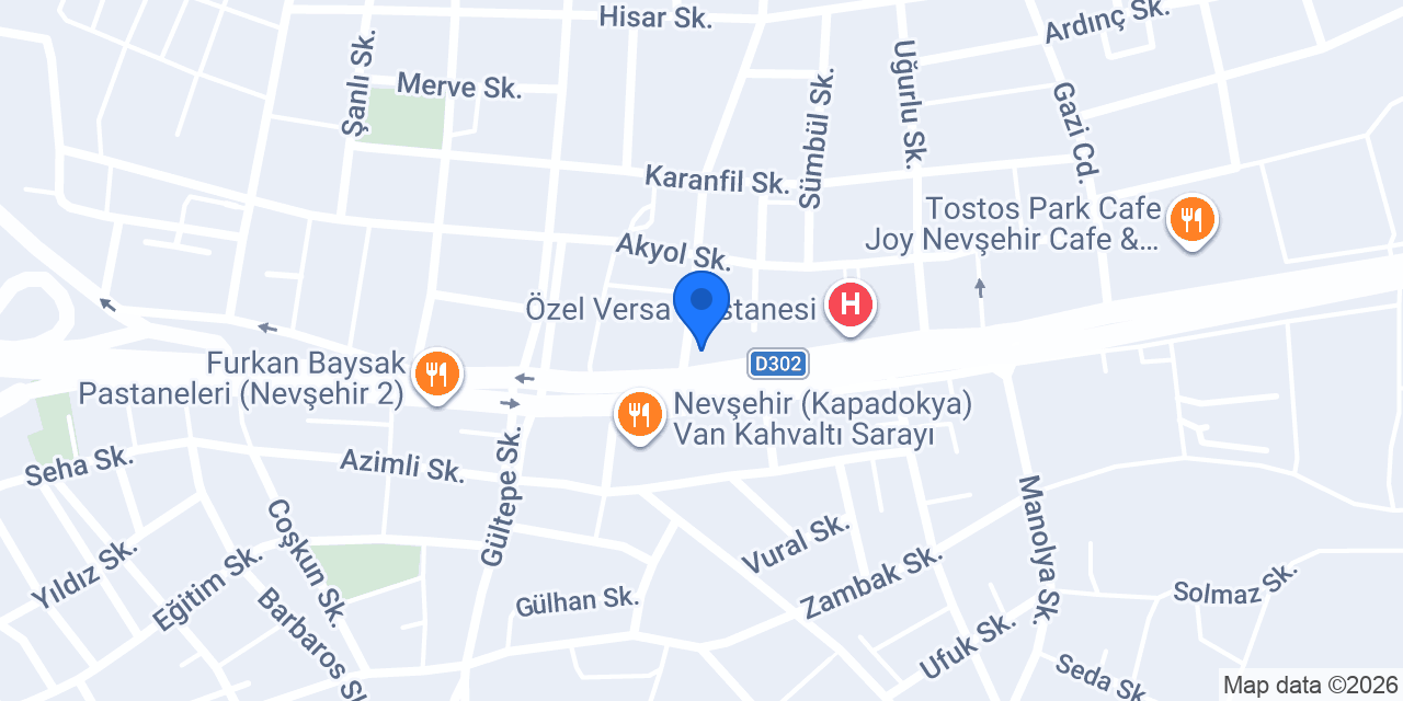 Nevşehir 8.Noter konumu