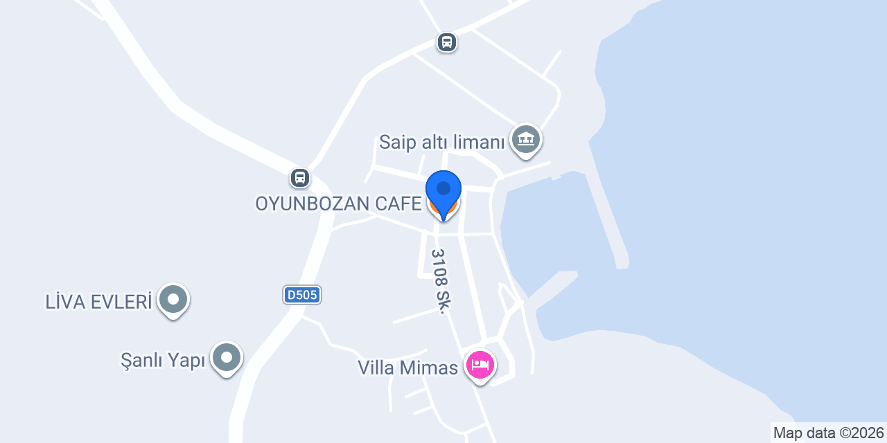 OYUNBOZAN CAFE konumu