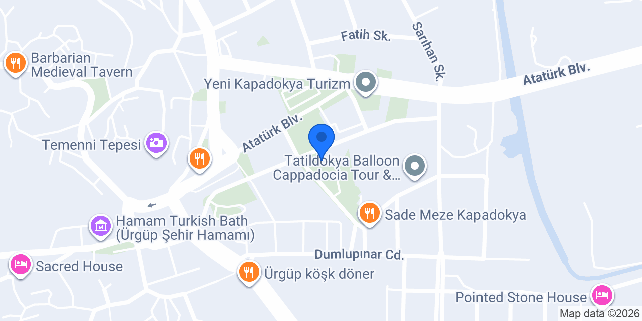 GSB Ürgüp Gençlik Merkezi konumu