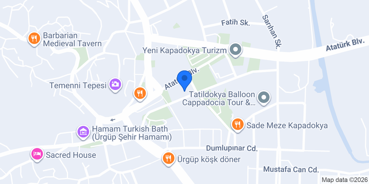 Ürgüp Belediyesi konumu