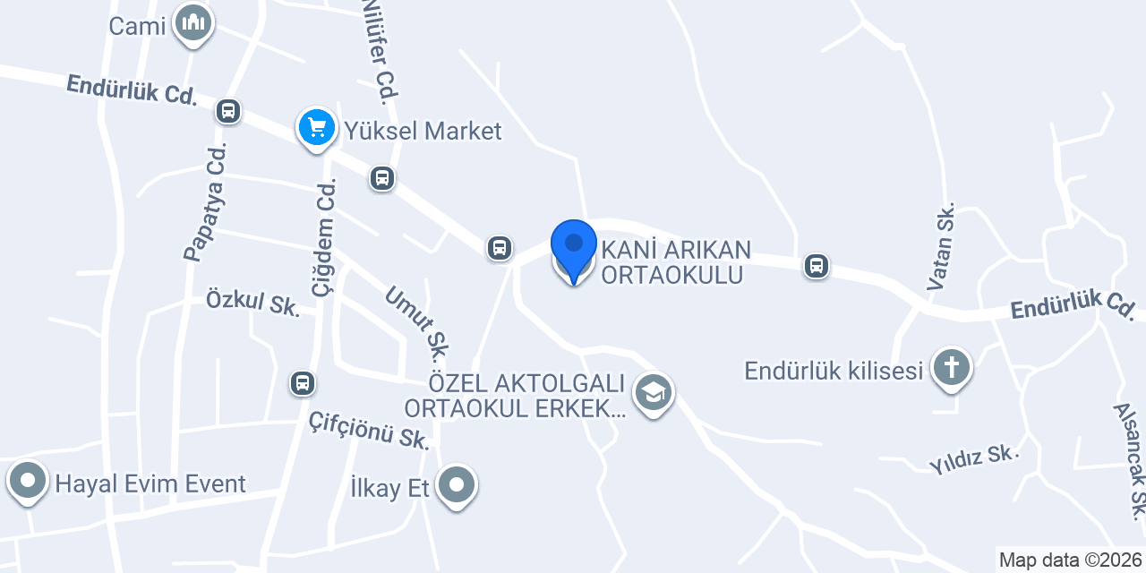 KANİ ARIKAN ORTAOKULU konumu