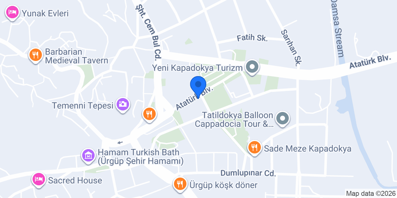 VakıfBank Ürgüp Şubesi konumu
