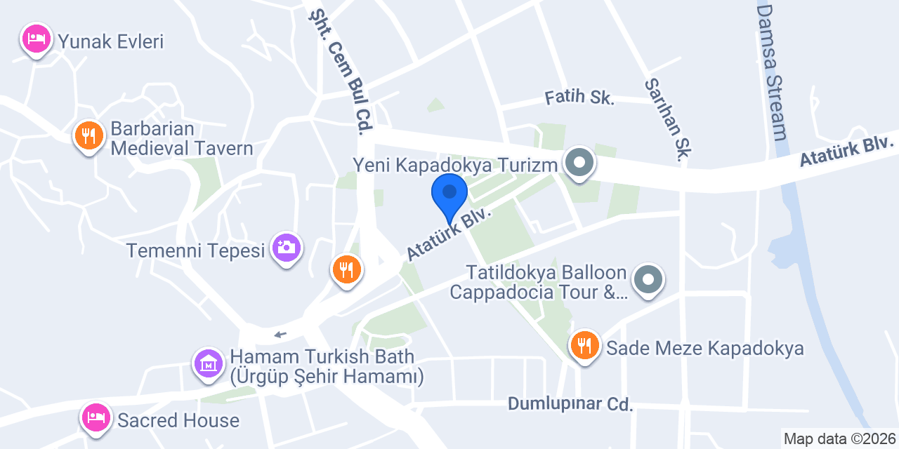 Türkmen Sigorta Ürgüp konumu