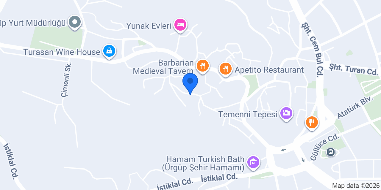 Ürgüp Konak Hotel konumu
