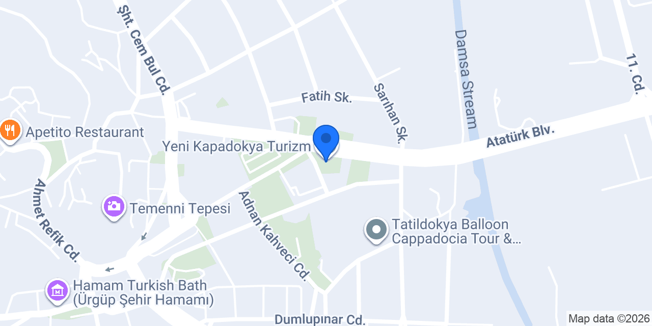 Yeni Kapadokya Turizm konumu