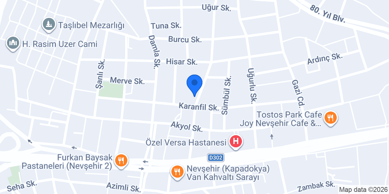 Damat İbrahim Paşa Ortaokulu konumu