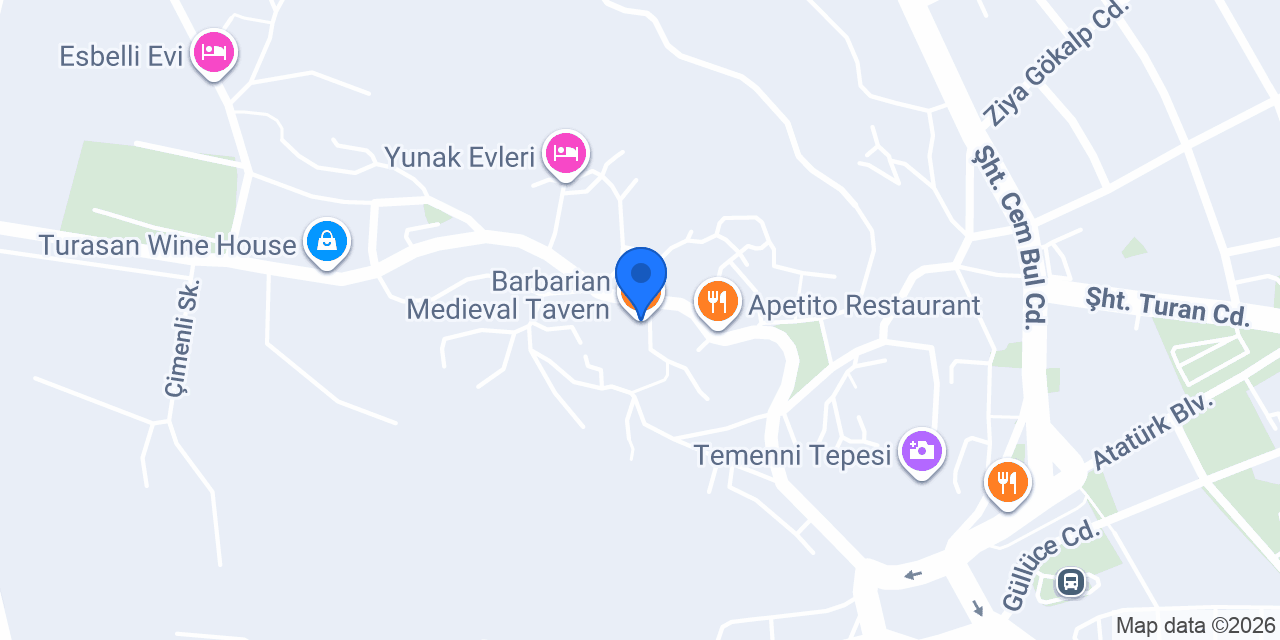 Barbarian Medieval Tavern konumu