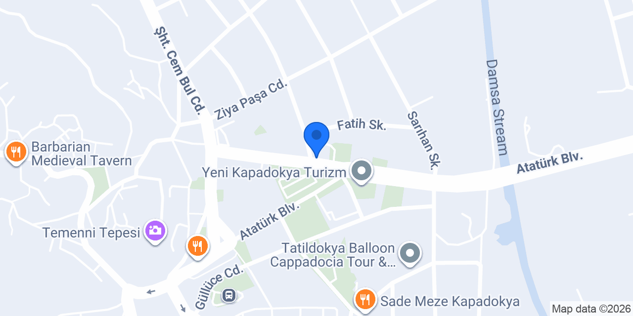 Chiste Travel Kapadokya konumu