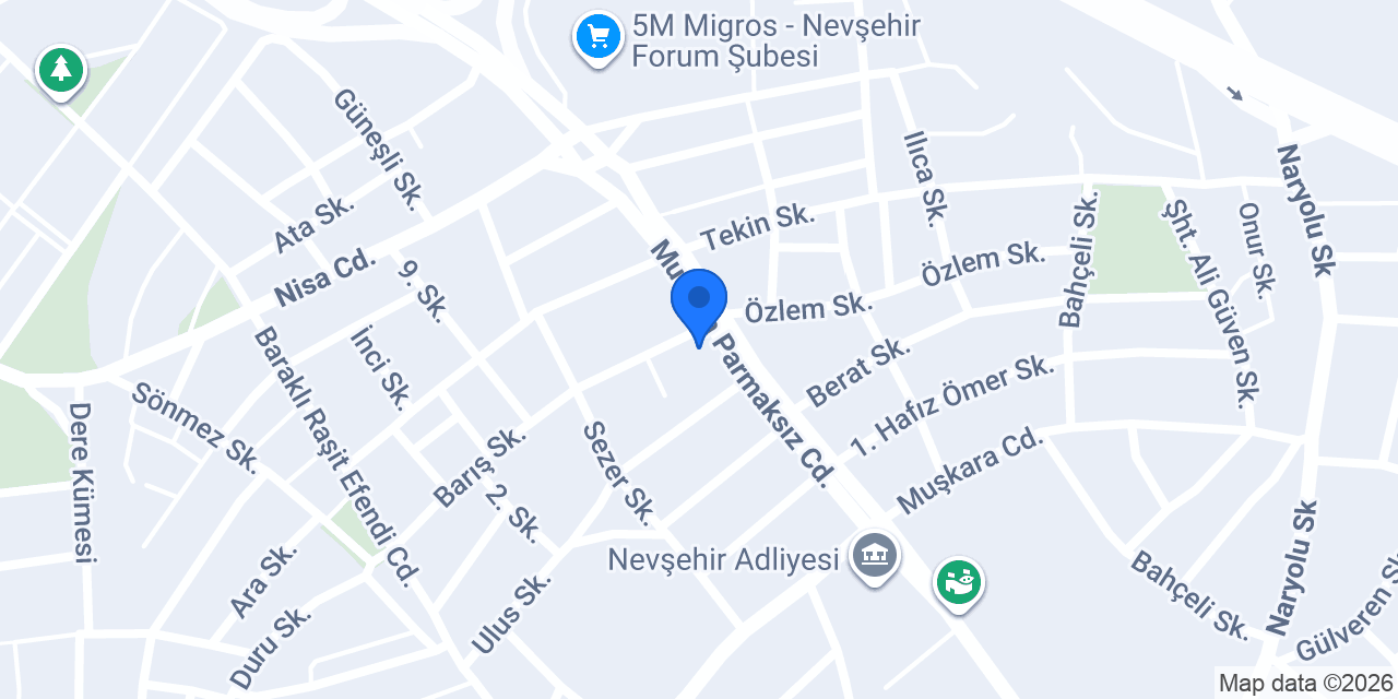 FÇ EMLAK NEVŞEHİR konumu