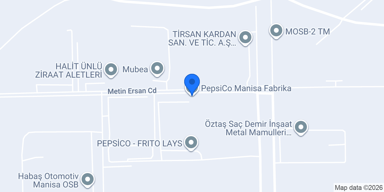 PepsiCo Manisa Fabrika konumu