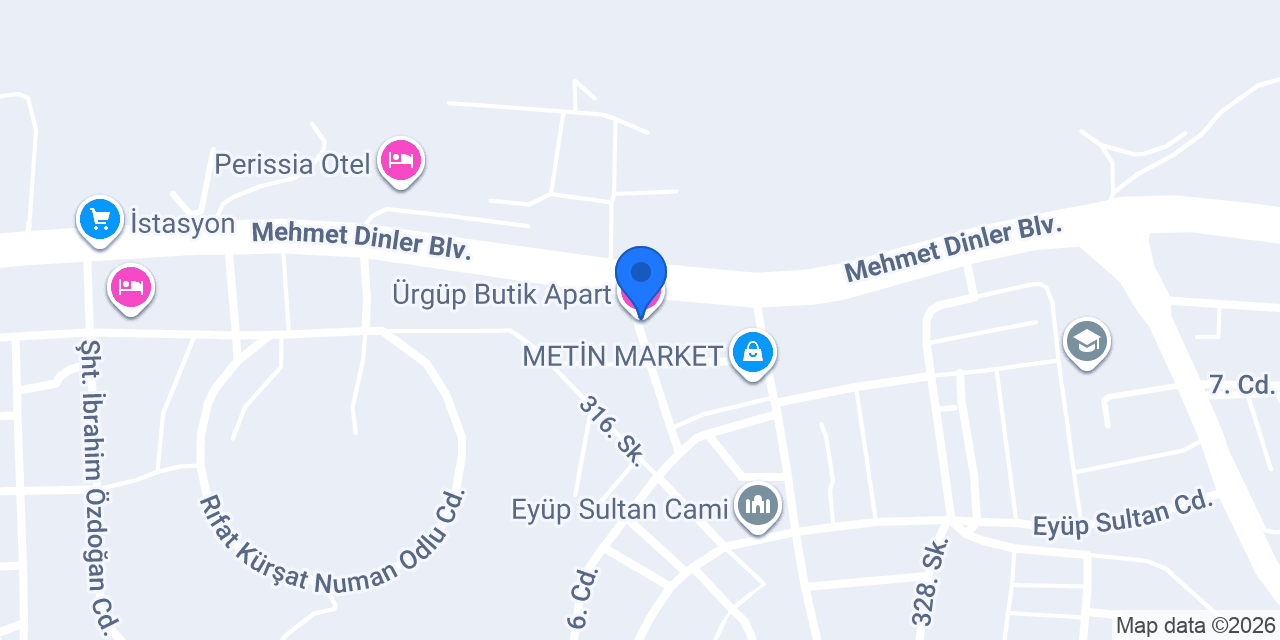 Ürgüp Butik Apart konumu