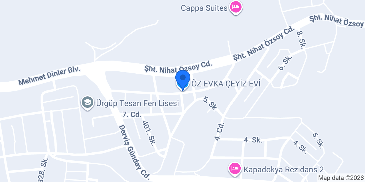ÖZ EVKA ÇEYİZ EVİ konumu
