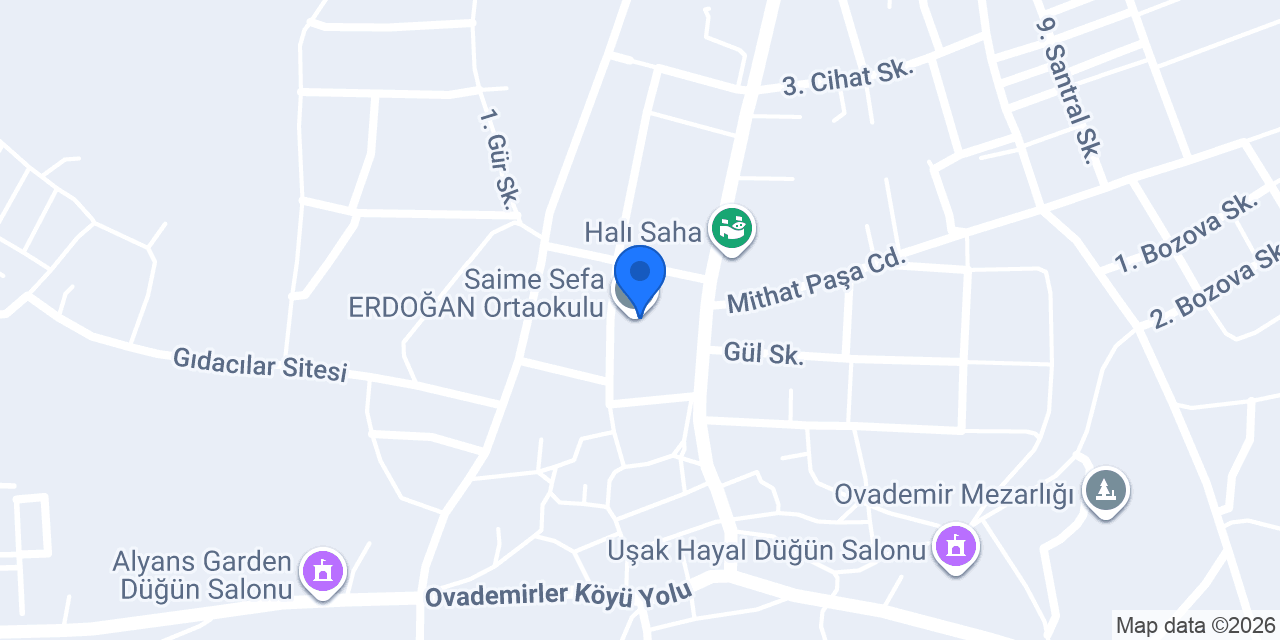 Saime Sefa ERDOĞAN Ortaokulu konumu