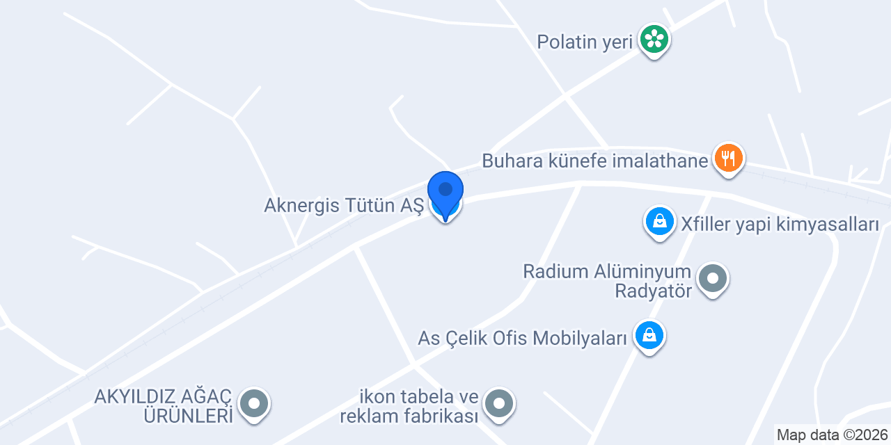 Aknergis Tütün AŞ konumu