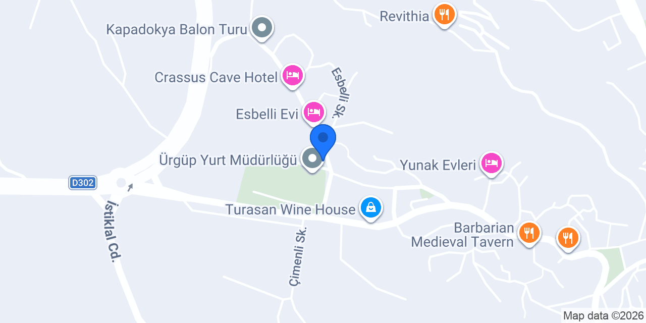 Yasemin Cave Hotel konumu