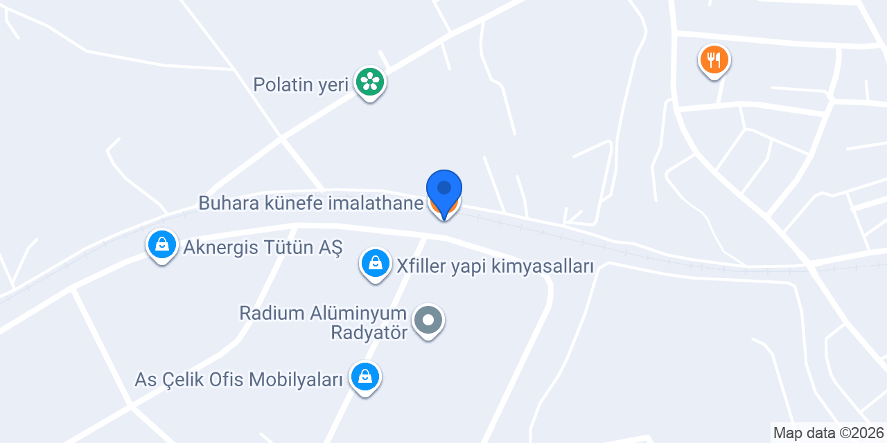 Buhara künefe imalathane konumu