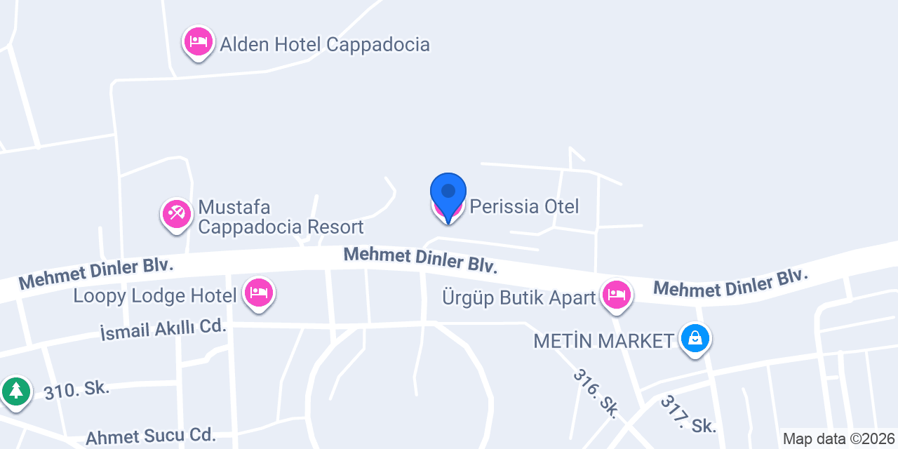 Perissia Otel konumu